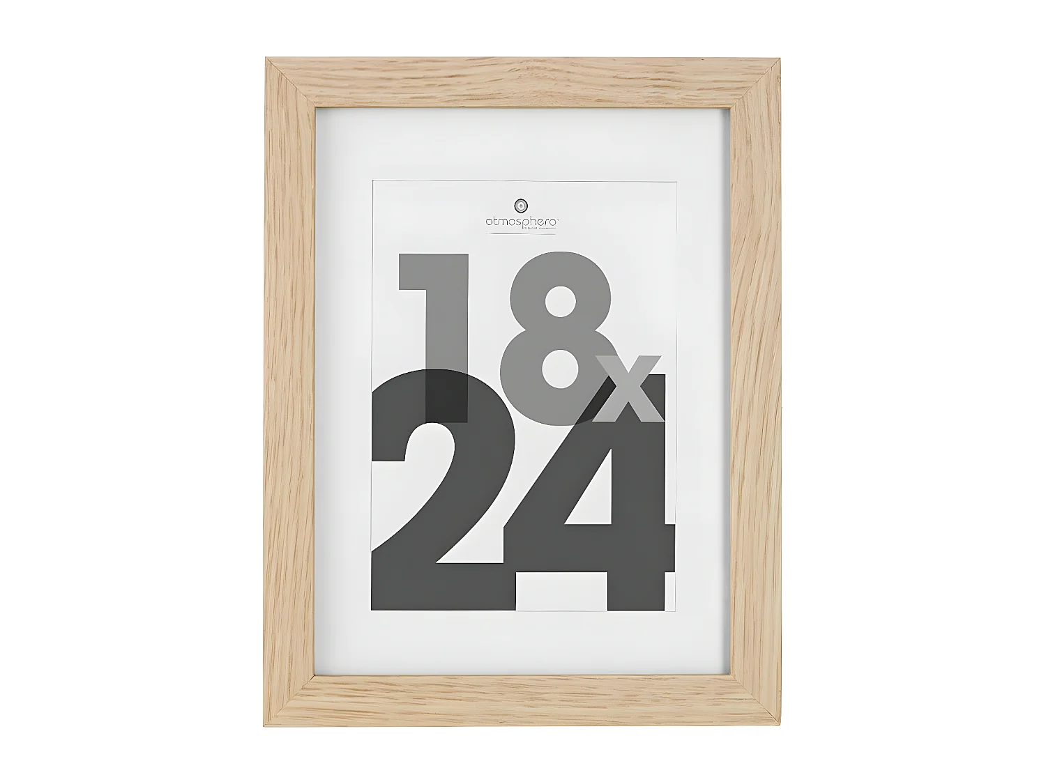 Cadre photo en Bois Naturel pour Photo 18 x 24 cm