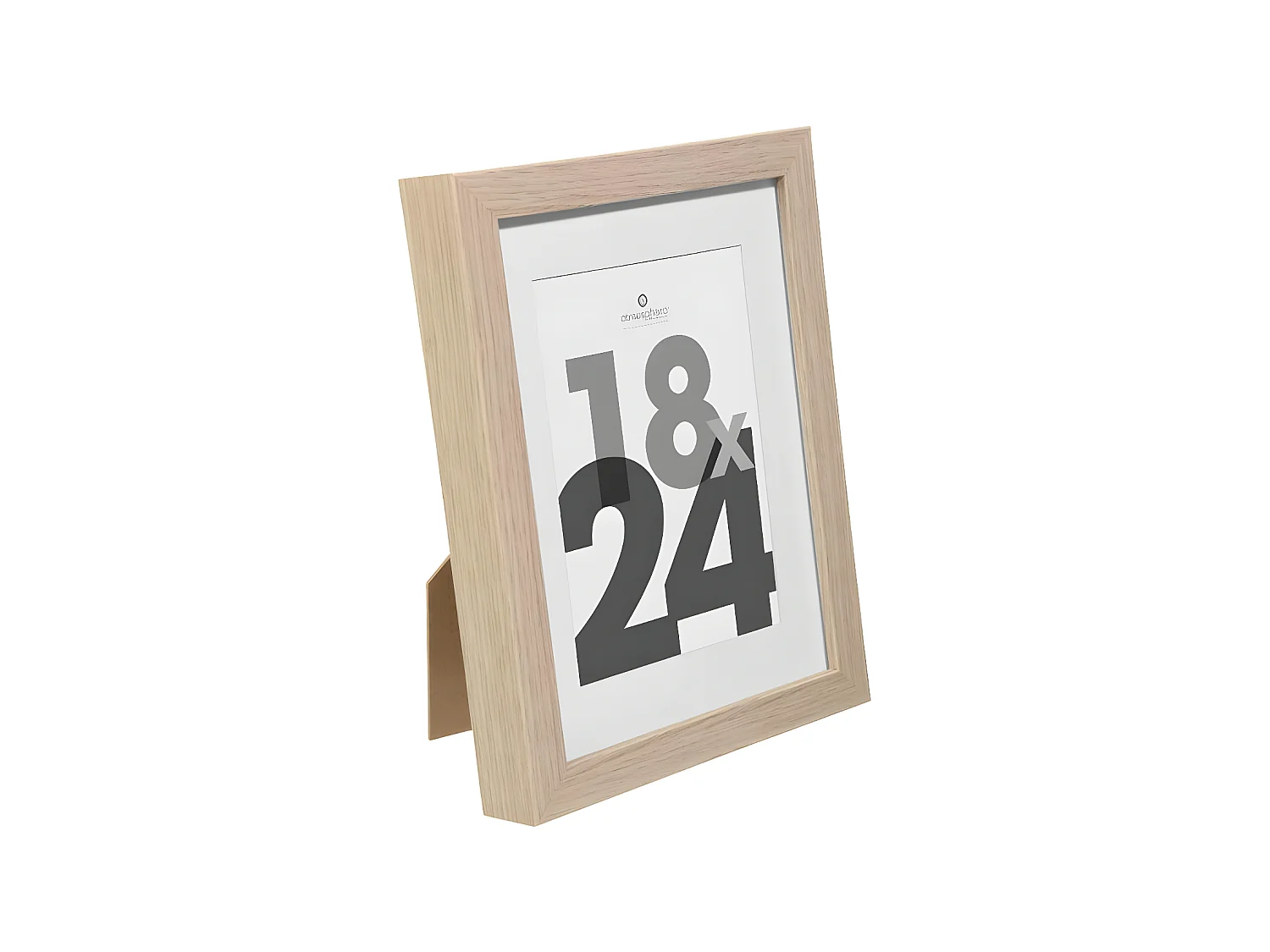 Cadre photo en Bois Naturel pour Photo 18 x 24 cm