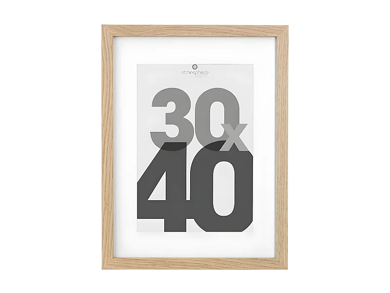 Cadre photo en Bois Naturel pour Photo 30 x 40 cm