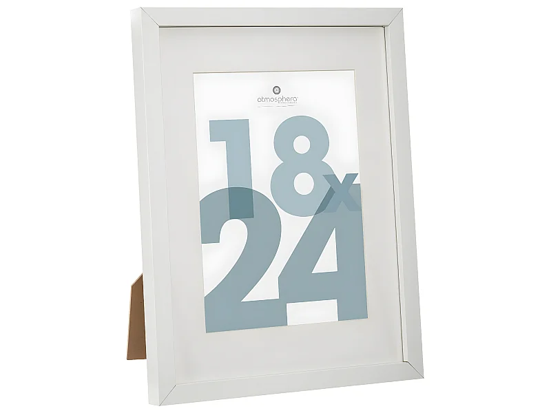 Cadre photo en Bois Blanc pour Photo 18 x 24 cm