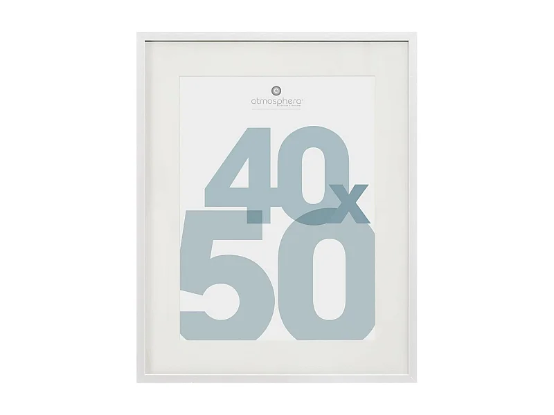 Cadre photo en Bois Blanc pour Photo 40 x 50 cm