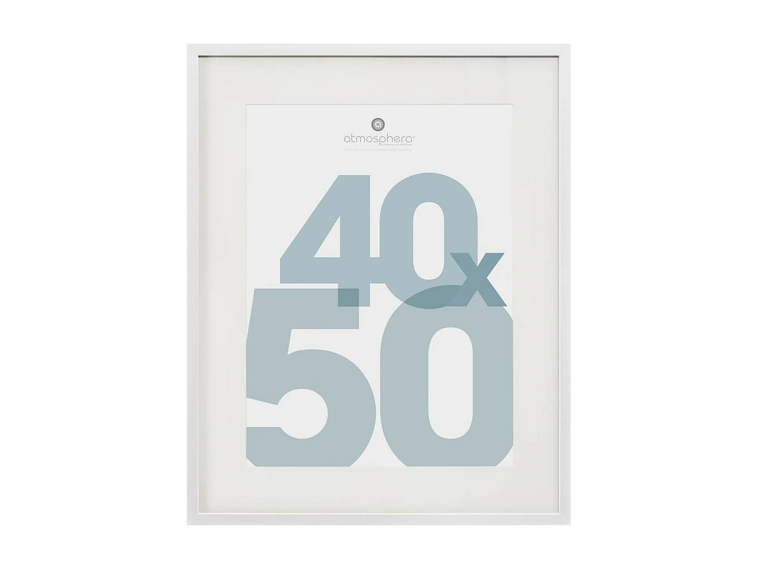 Cadre photo en Bois Blanc pour Photo 40 x 50 cm