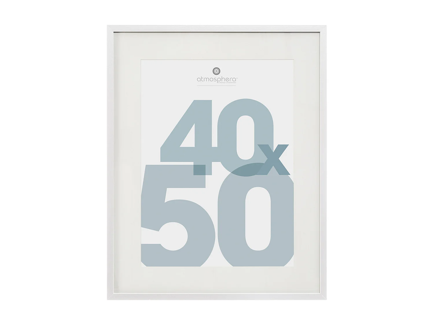 Cadre photo en Bois Blanc pour Photo 40 x 50 cm