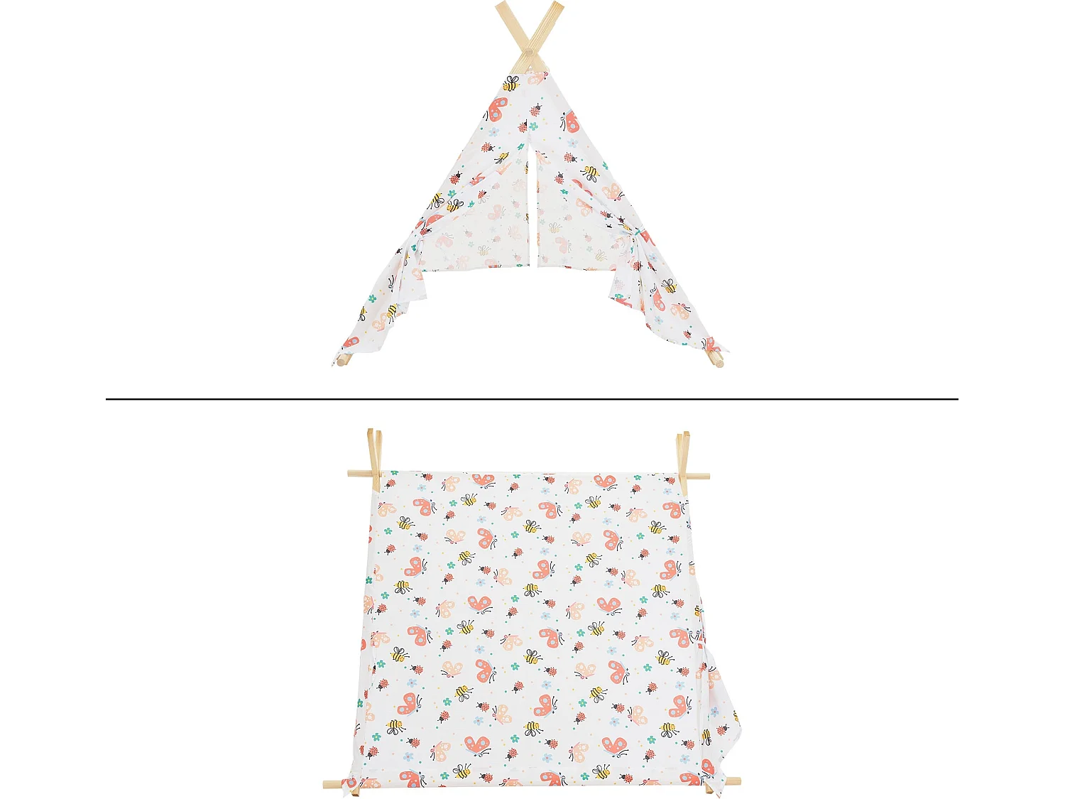 Tente de tipi avec fenêtre intérieur/exterieur jeu classique pour enfants ECD Germany