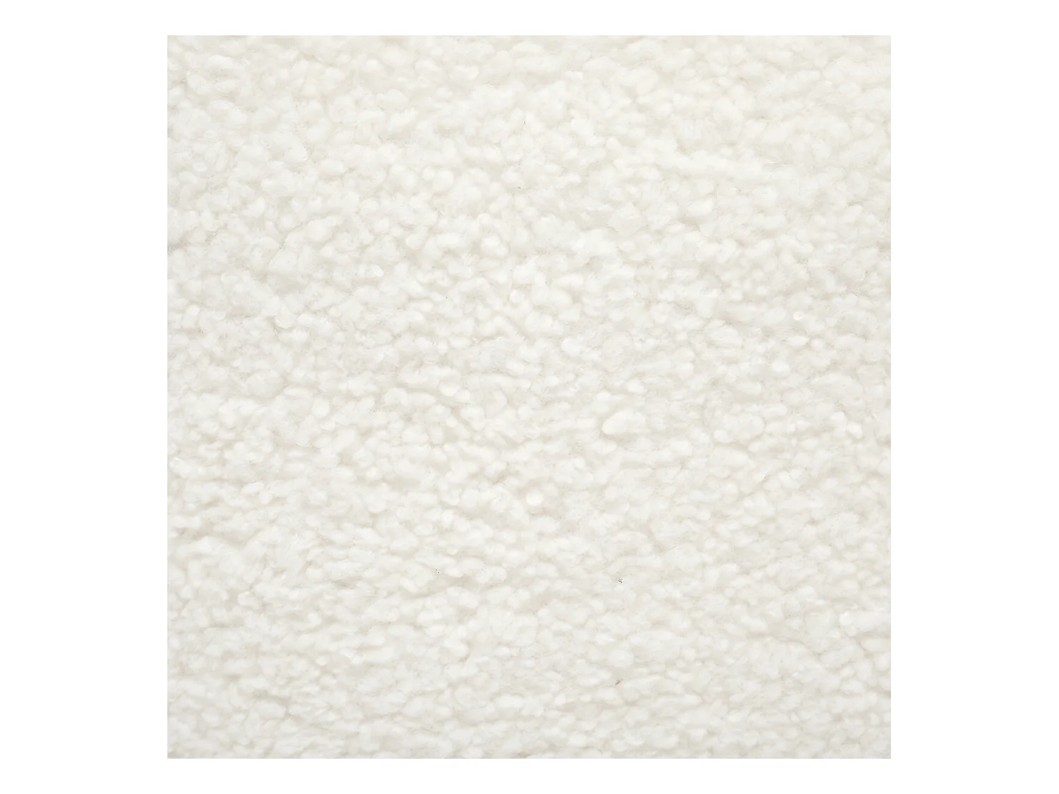 Fauteuil tissu Blanc à bouclettes H 70 cm