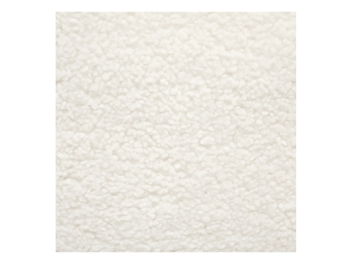 Fauteuil tissu Blanc à bouclettes H 70 cm