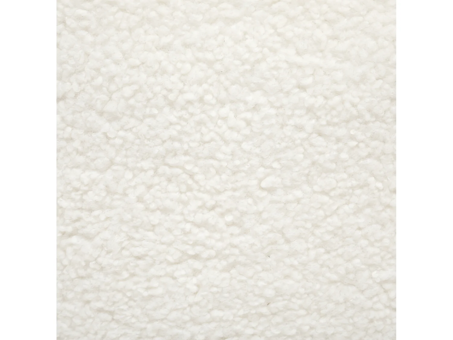 Fauteuil tissu Blanc à bouclettes H 70 cm