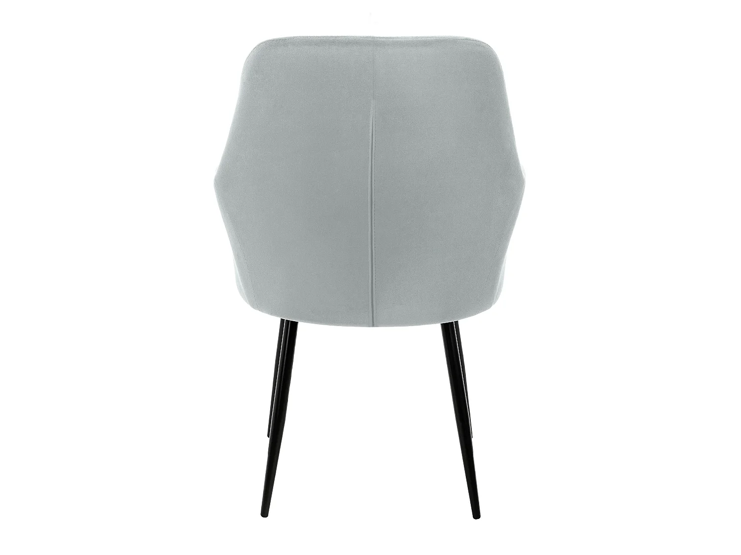 Lot de 4 chaises de salle à manger gris/rose dossier et accoudoirs ergonomiques revêtement en polyester résistant piètement en acier design élégant