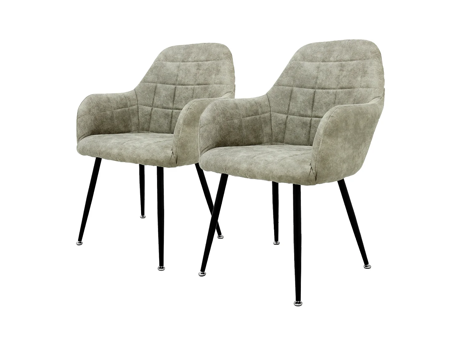 Juego de 4 sillas sillón comedor cuero burdeos oliva ECD Germany