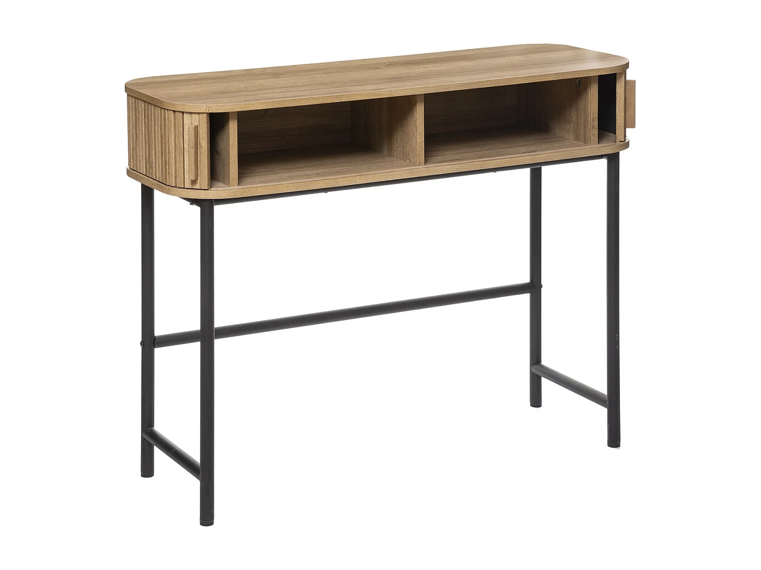 Meuble Console 2 portes en Bois et pieds en Acier L 100 cm