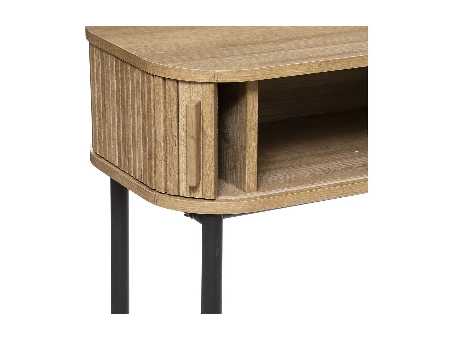 Meuble Console 2 portes en Bois et pieds en Acier L 100 cm