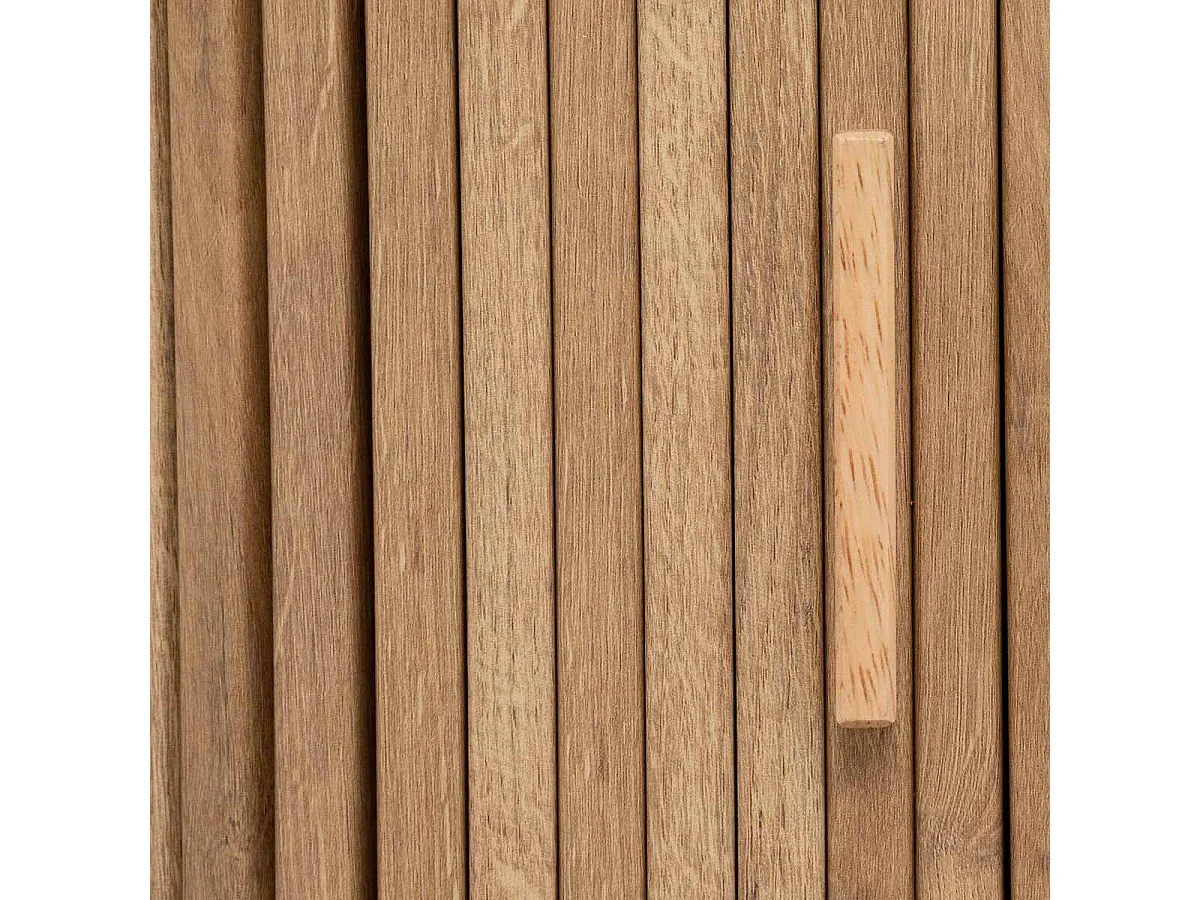 Meuble Console 2 portes en Bois et pieds en Acier L 100 cm