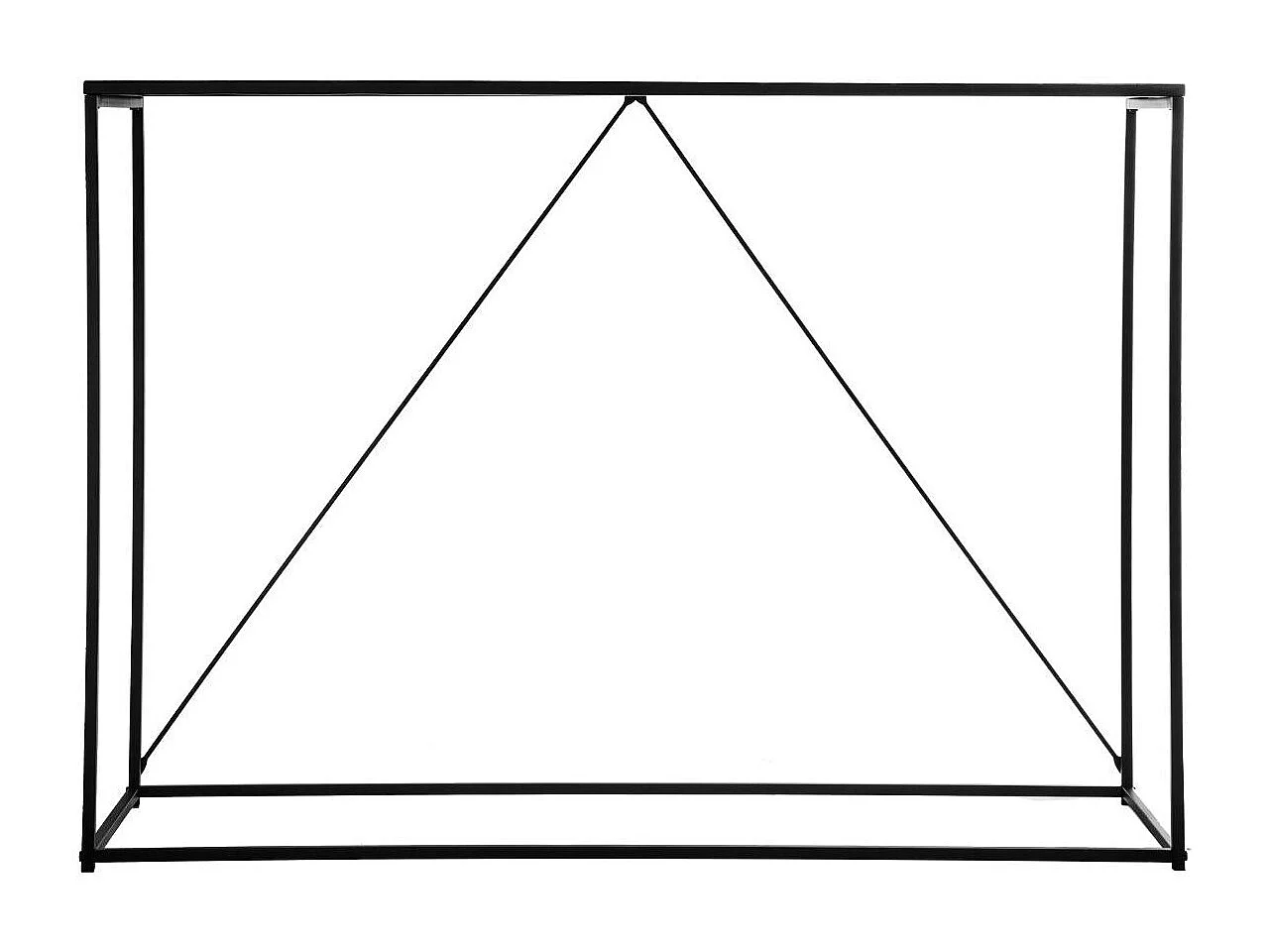 Meuble Console en Métal Noir L120 x H 85 cm