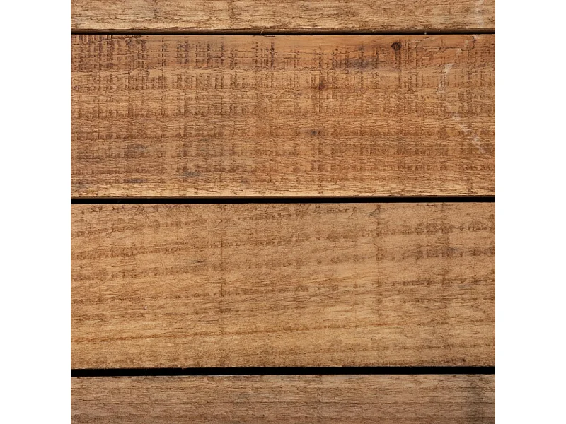 Meuble Console 1 porte en Bois et Métal Noir industriel 110 x 85.5 cm