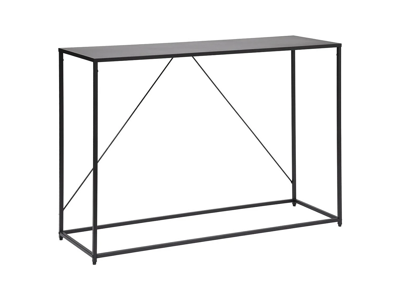 Meuble Console en Métal Noir L 120 x H 85 cm