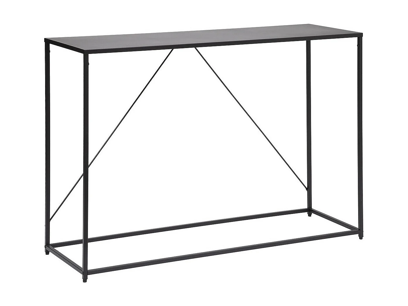 Meuble Console en Métal Noir L 120 x H 85 cm