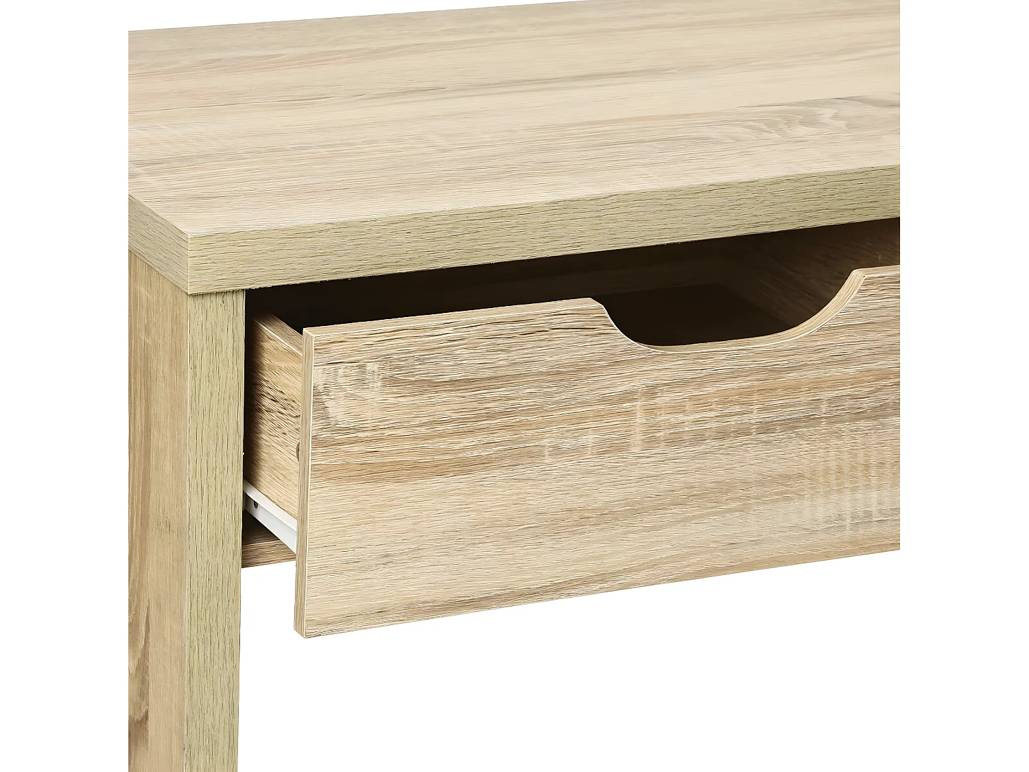 Meuble Console 2 Tiroirs en Bois H 80 cm
