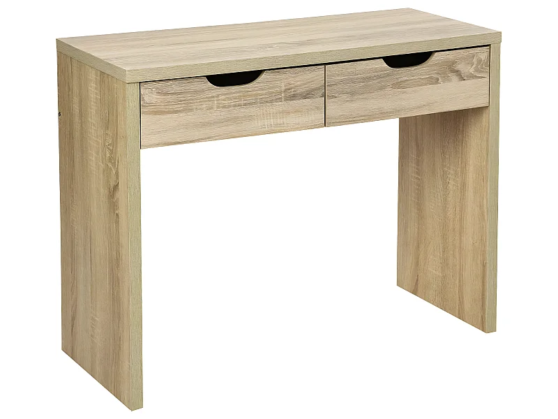 Meuble Console 2 Tiroirs en Bois H 80 cm