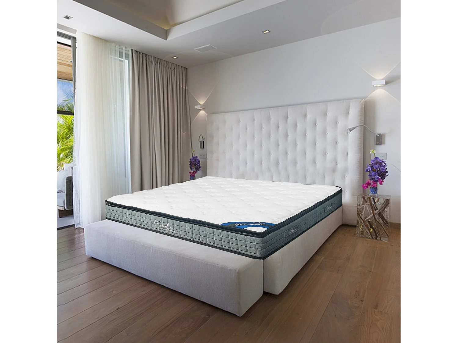 Matelas LE CONCORDE à Ressorts Ensachés – 160x200x25 cm – Grand Confort & Soutien Ferme