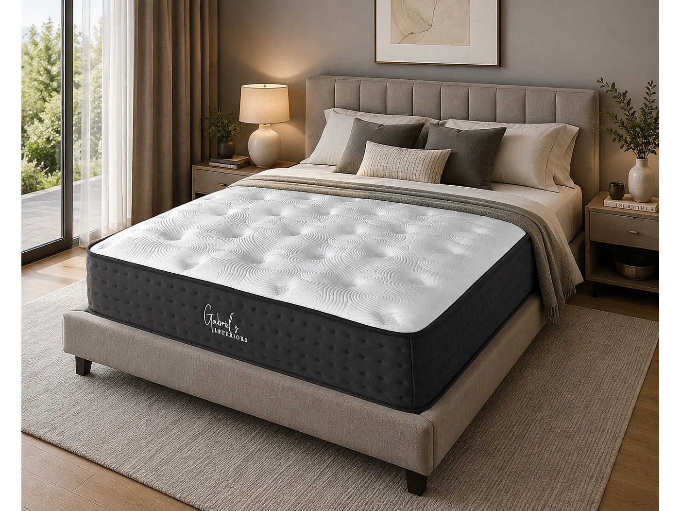 Matelas MERIDIEN à ressorts ensachés 160x200 cm épaisseur 25 cm