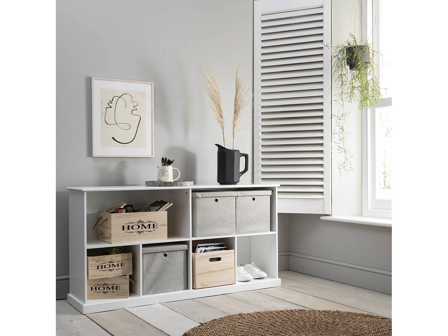 Noa & Nani Halmstad Cube Storage Sideboard in White