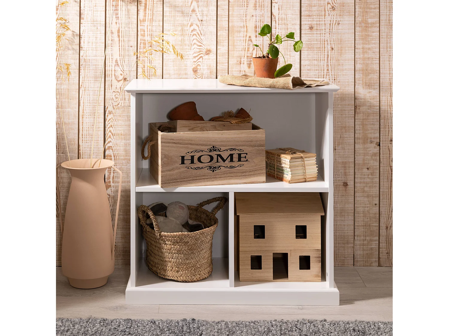 Noa & Nani Halmstad Small Cube Storage Unit in White