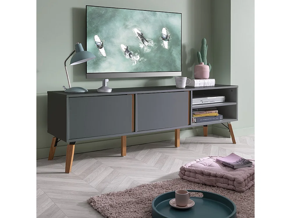 Noa & Nani Otto TV Unit in Grey