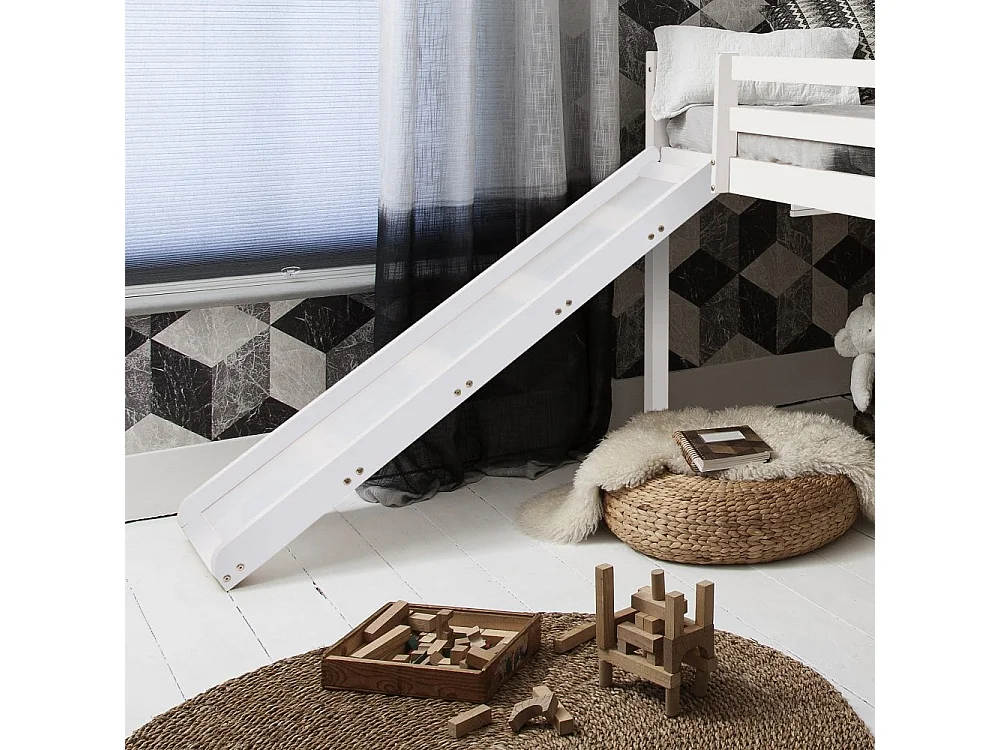 Noa & Nani Moro Cabin Bed Midsleeper with Slide in White