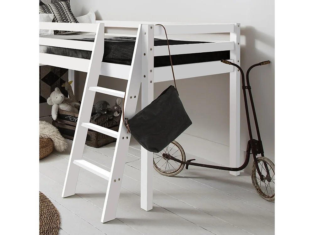 Noa & Nani Moro Cabin Bed Midsleeper with Slide in White