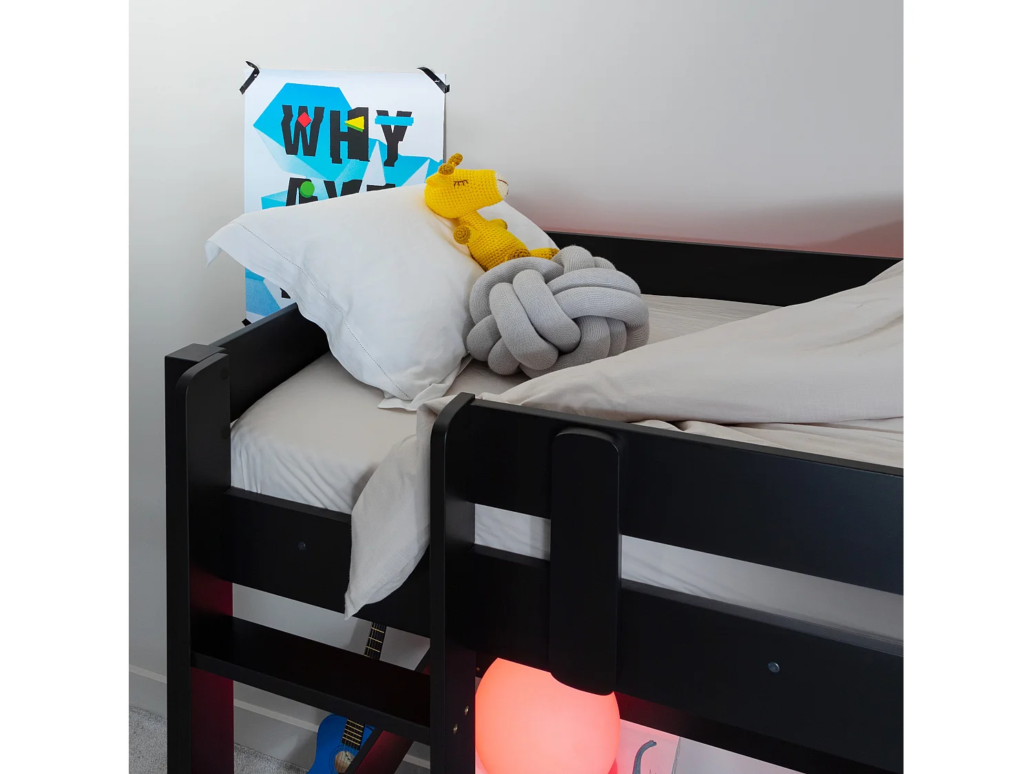 Noa & Nani Storm Gaming Station High Sleeper Cabin Bed in Black