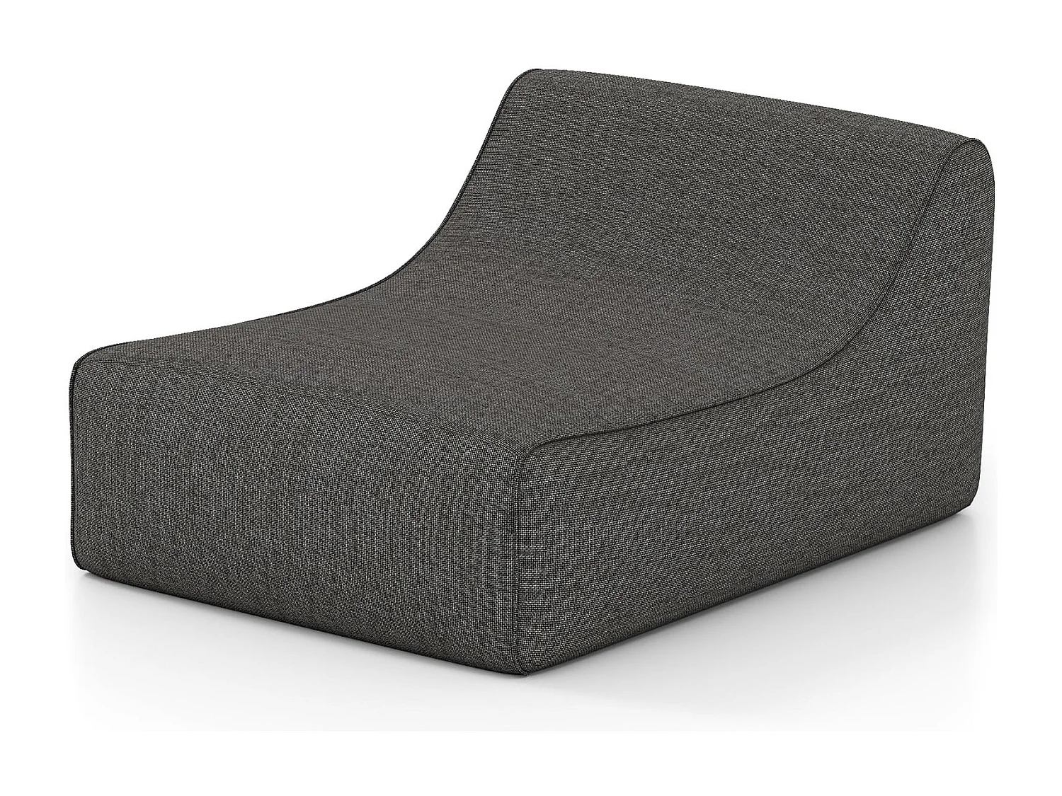 Aufblasbarer Lounge-Sessel ergonomisches aufblasbares Lazy Sofa mit abnehmbarem Bezug Grau