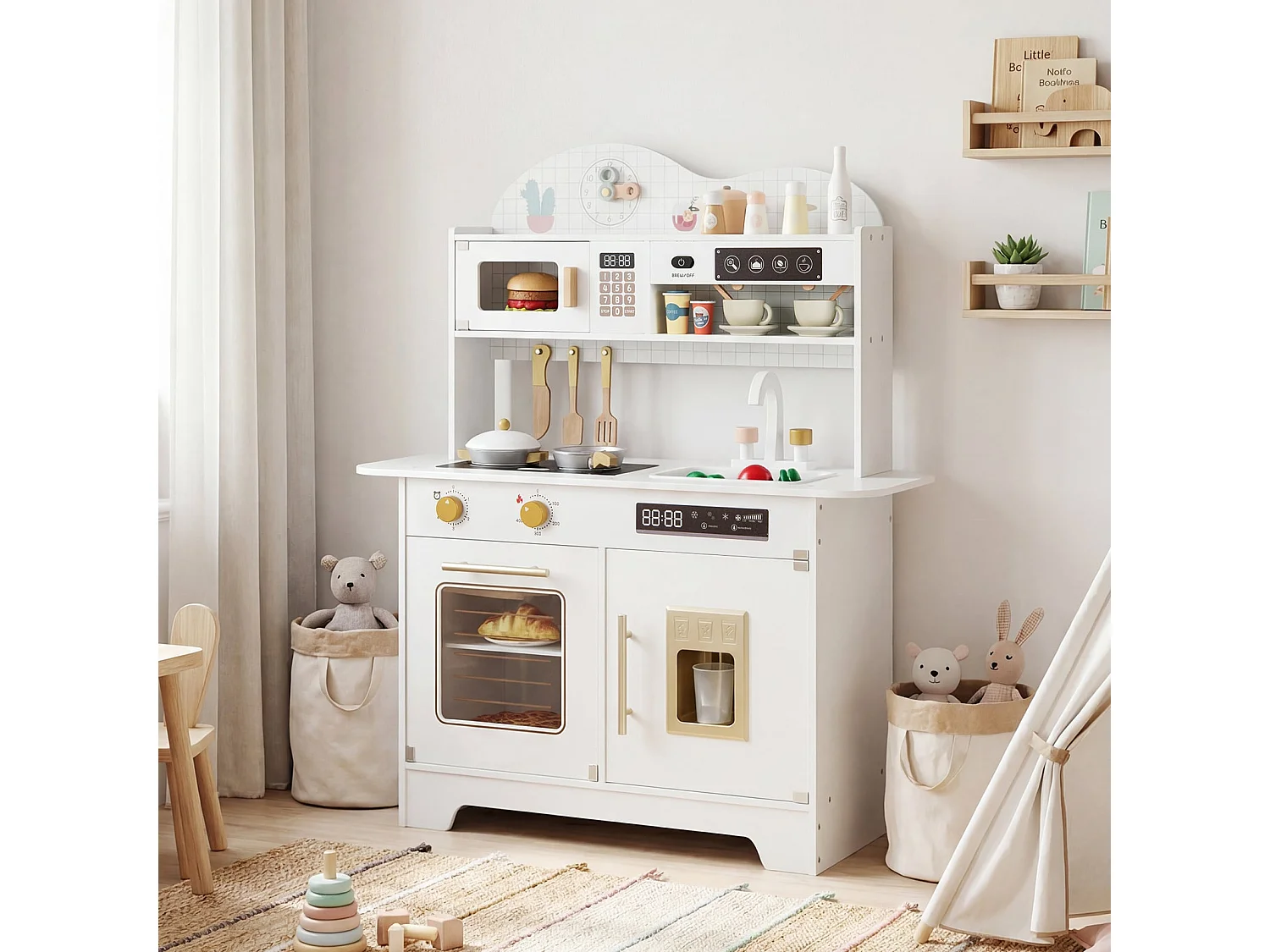 Cuisine avec accessoires pour le jeu des enfants Maison de jeux
