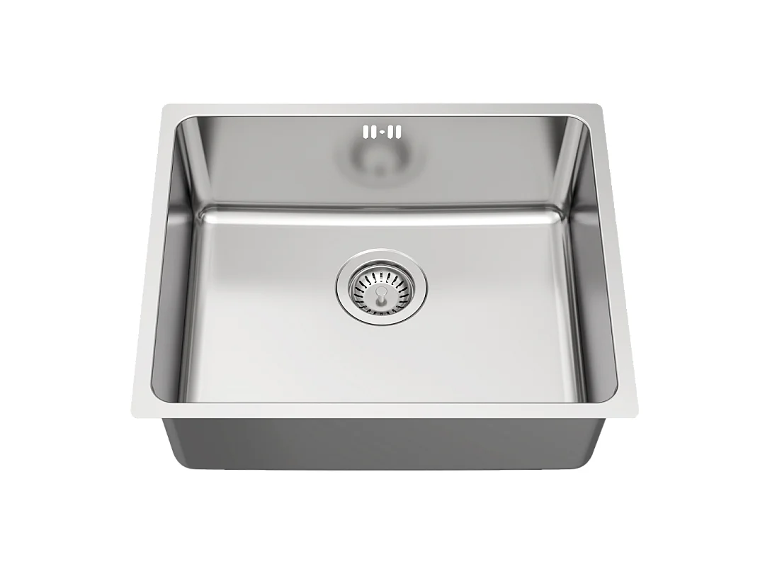 Inoxa évier 1 cuve seule 54x44 en inox - Essebagno