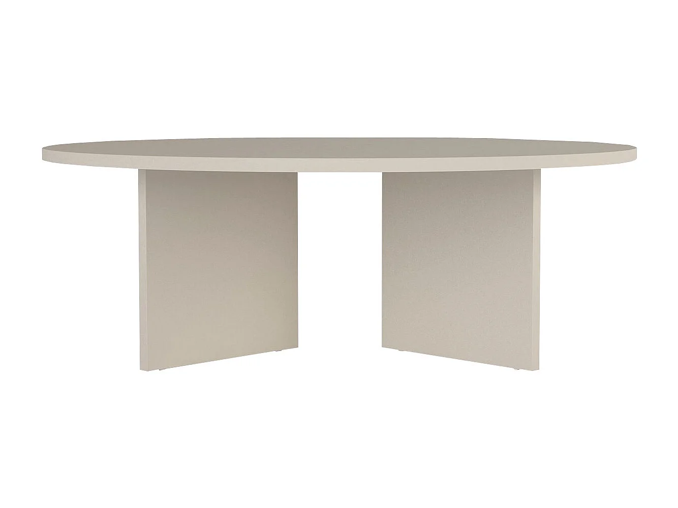 Table basse ronde - Beige - TOPANIA