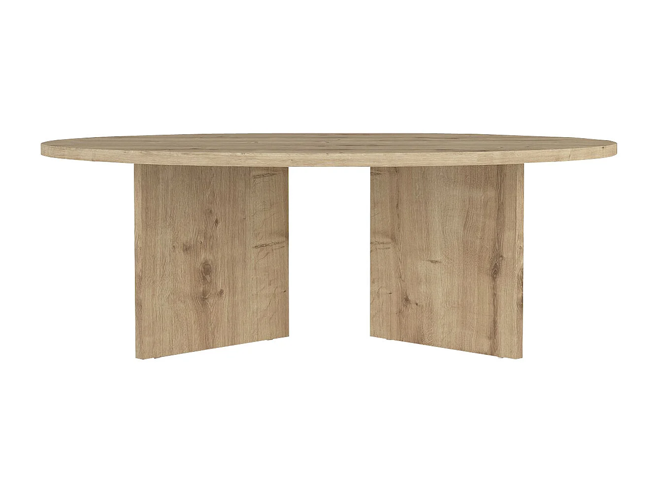 Table basse ronde - Naturel clair - TOPANIA