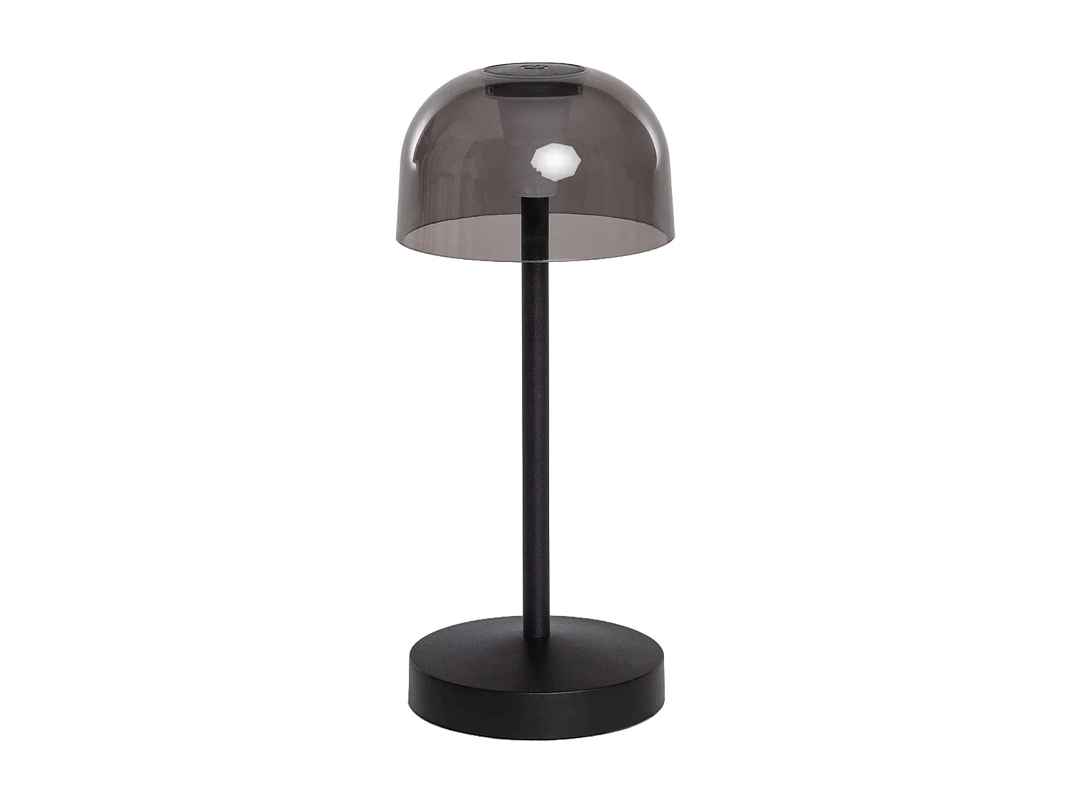 Lampada da tavolo da interno/esterno in metallo, nero