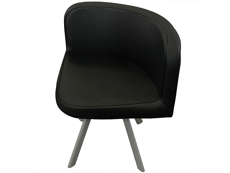 Ensemble Table de Repas & 4 Chaises Design "Chest" Noir