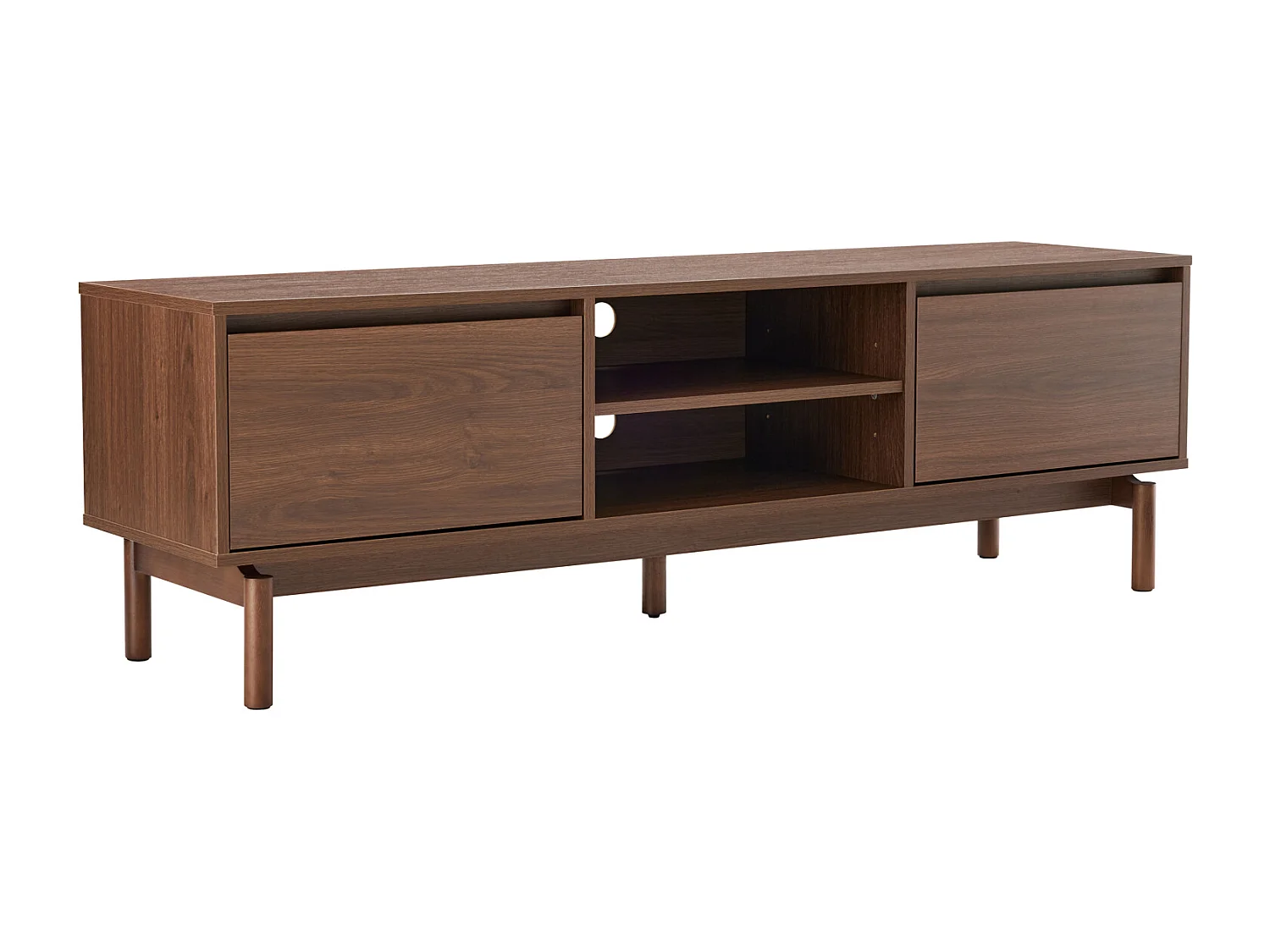 Dunkles Holz-TV-Möbel 160cm SARAH
