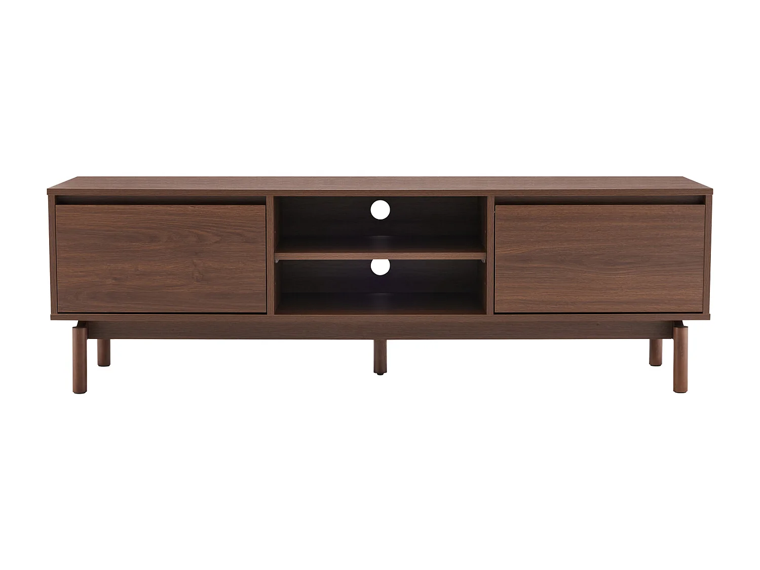 Dunkles Holz-TV-Möbel 160cm SARAH