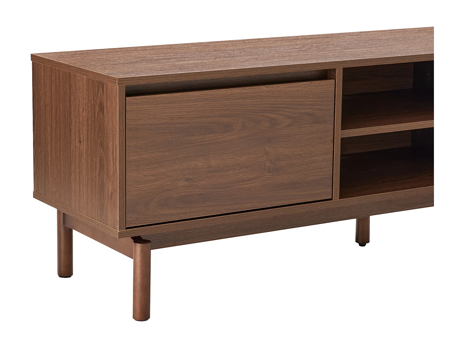 Dunkles Holz-TV-Möbel 160cm SARAH