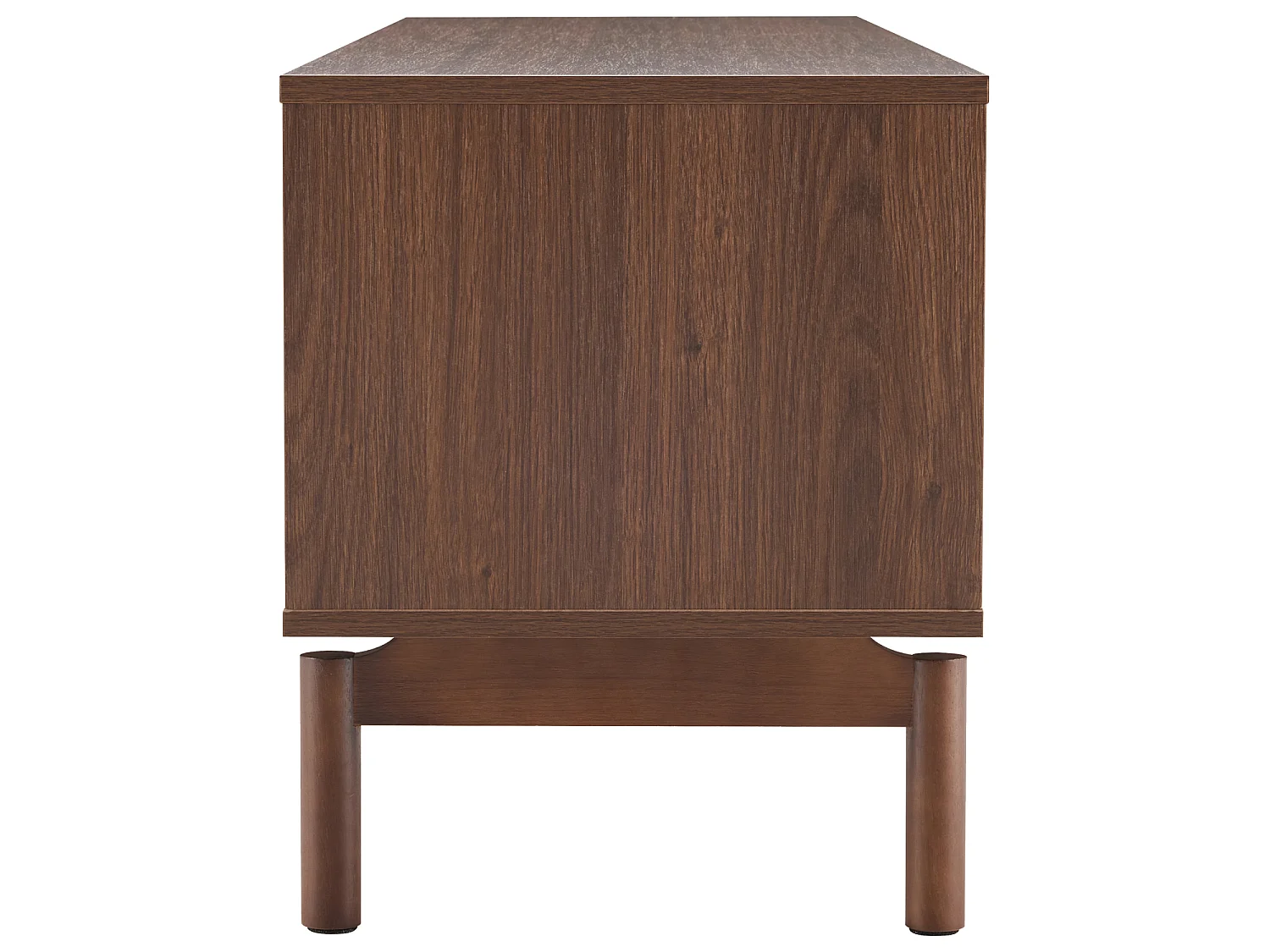 Meuble TV en bois foncé 160cm SARAH