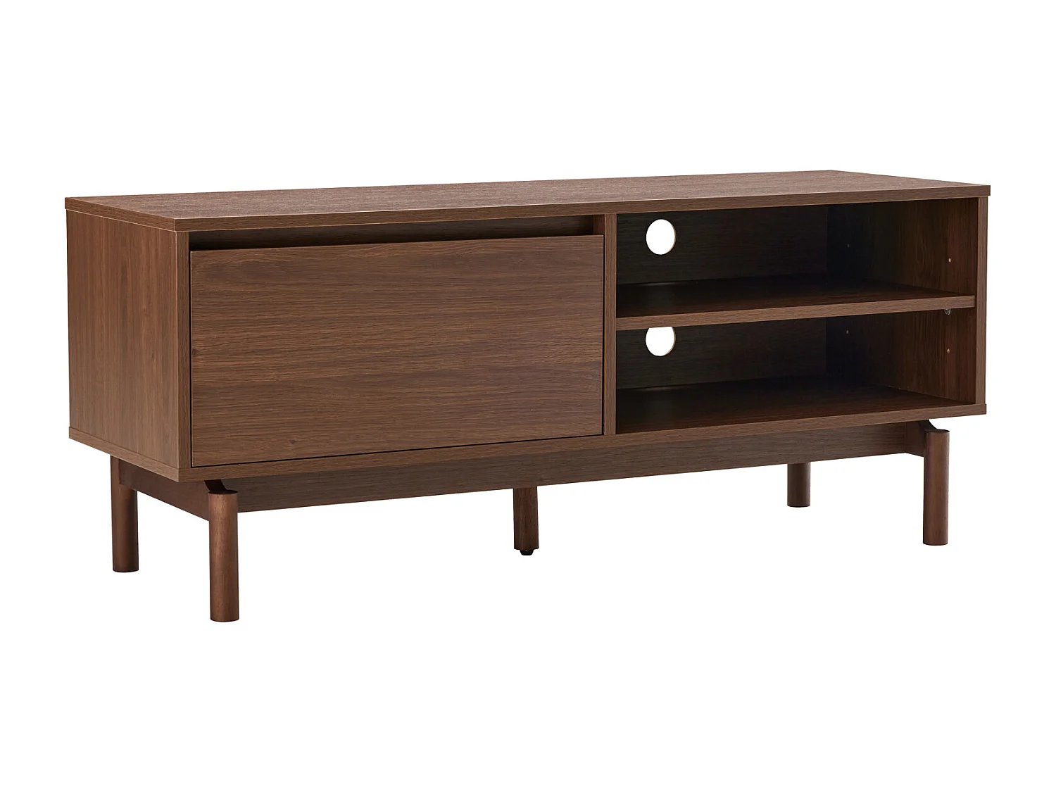 Dunkles Holz-TV-Möbel 120cm SARAH