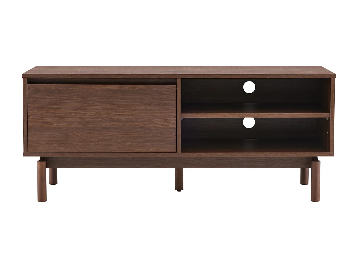 Dunkles Holz-TV-Möbel 120cm SARAH