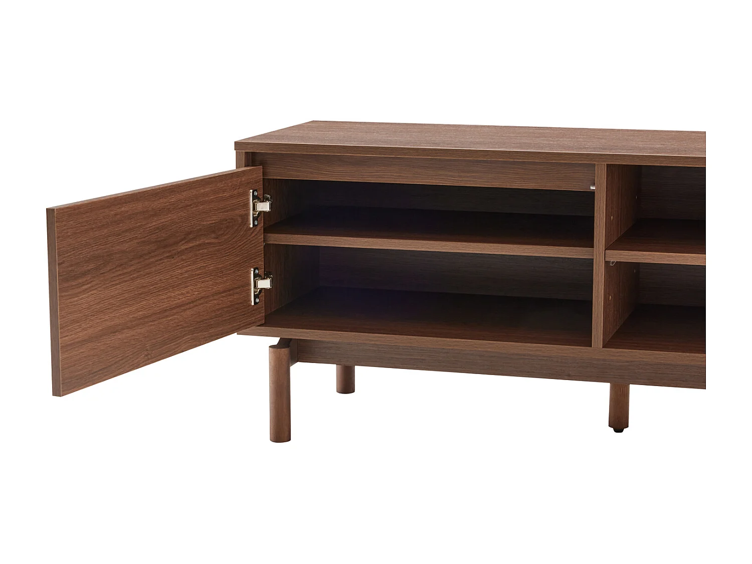 Dunkles Holz-TV-Möbel 120cm SARAH