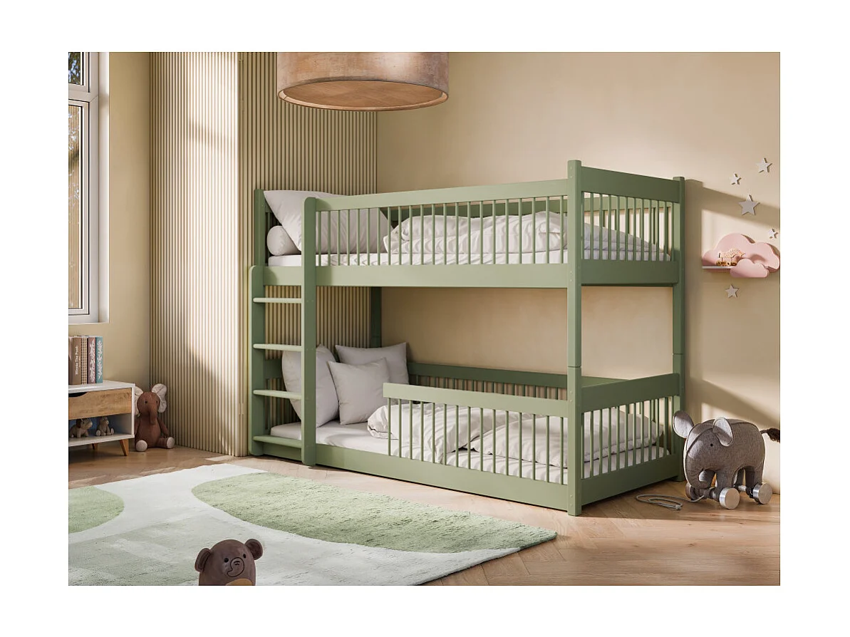 Lit Superposé  MINELO 90x190 Vert olive