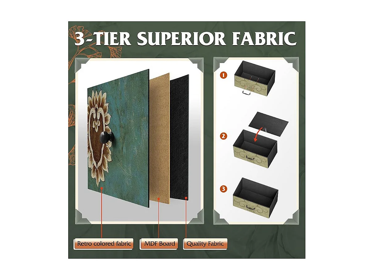 Meuble TV 137x38x70 cm avec LEDs, plateau effet bois tigré avec tiroirs en tissu multicolores,  structure métallique noire