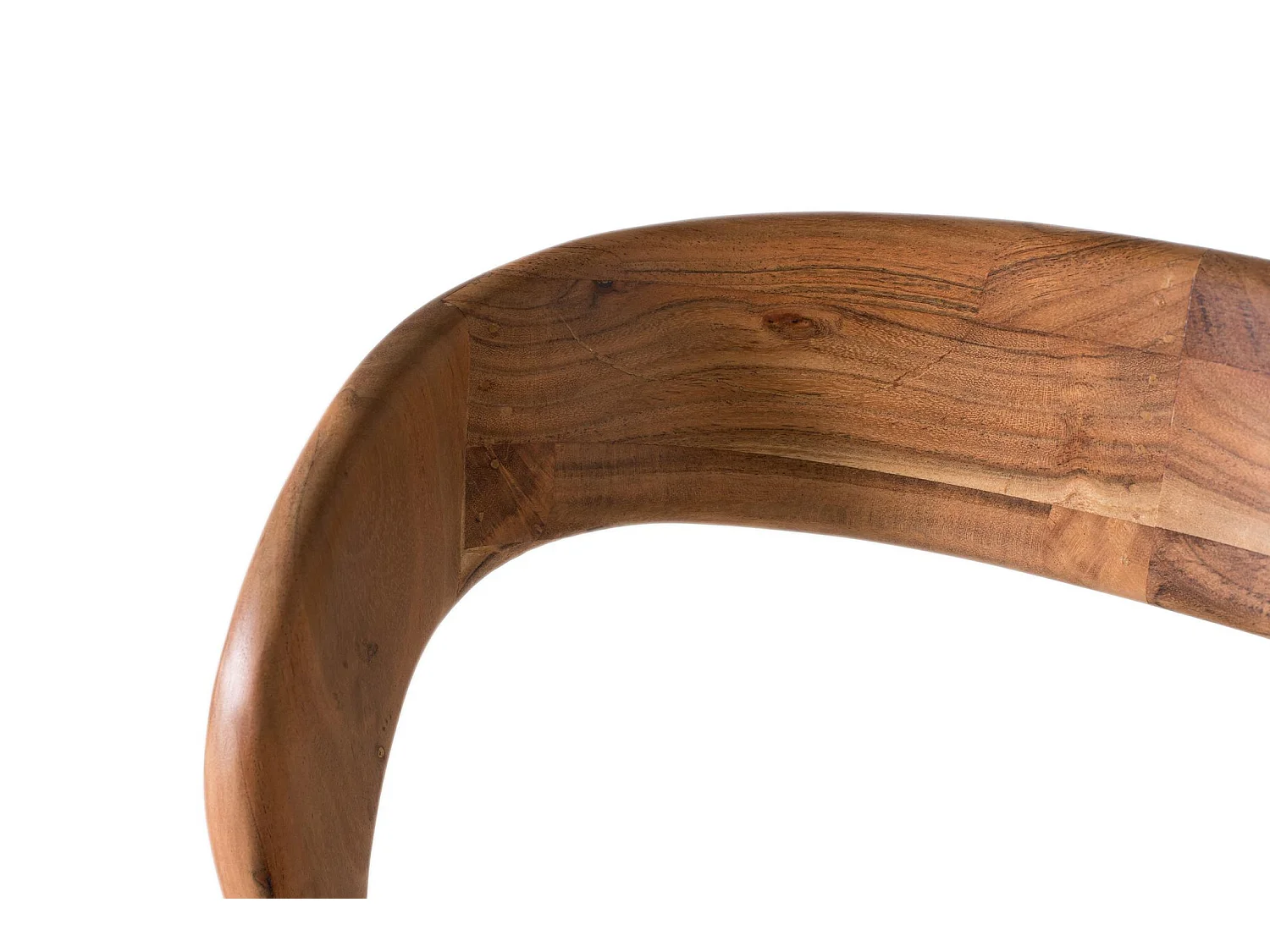 Tabouret en bois d'acacia 45 cm, style contemporain - 109 x 53 x 53 cm