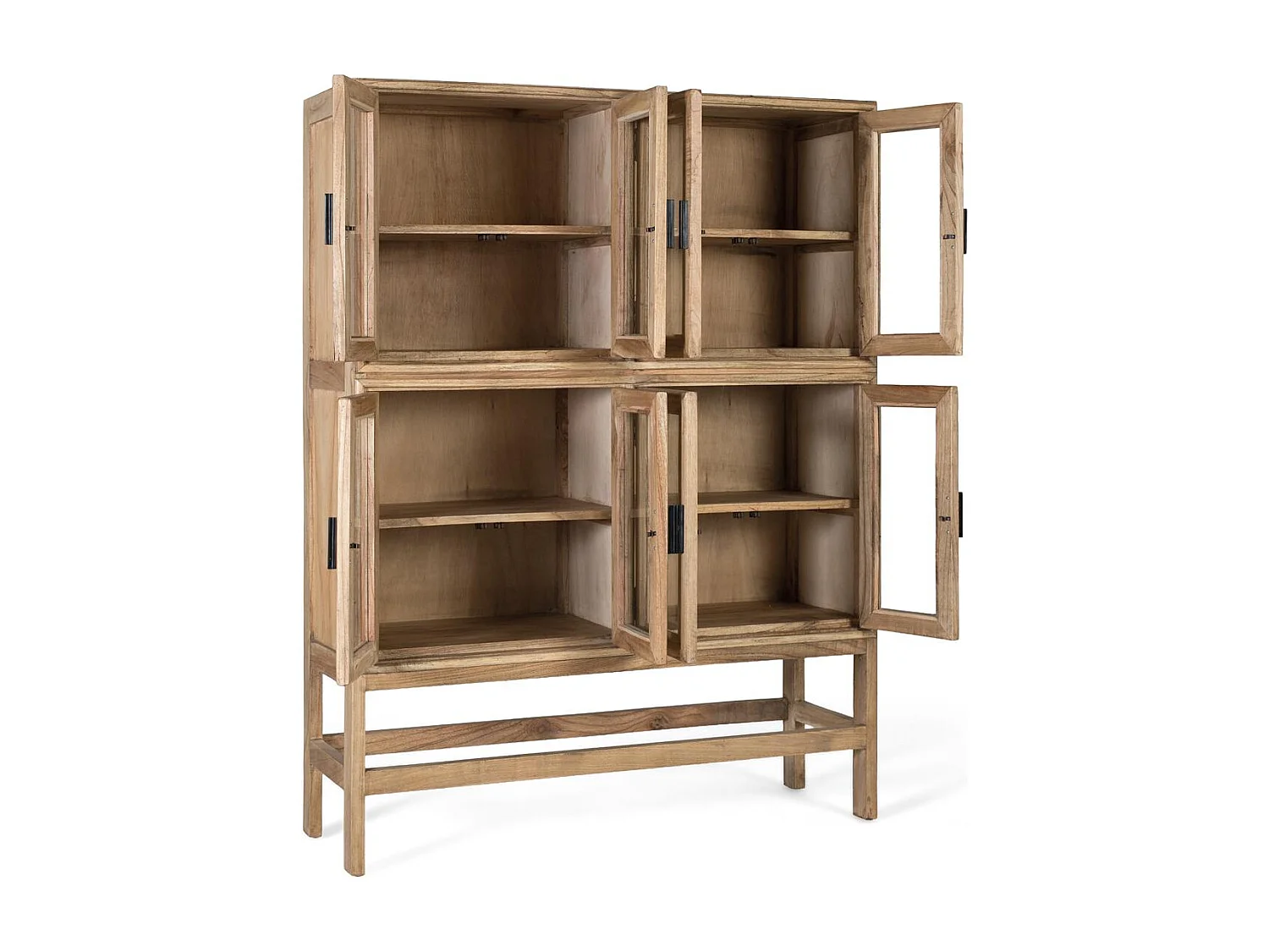 Vitrine Virelle en bois de mindi, 160 cm x 120 cm x 40 cm