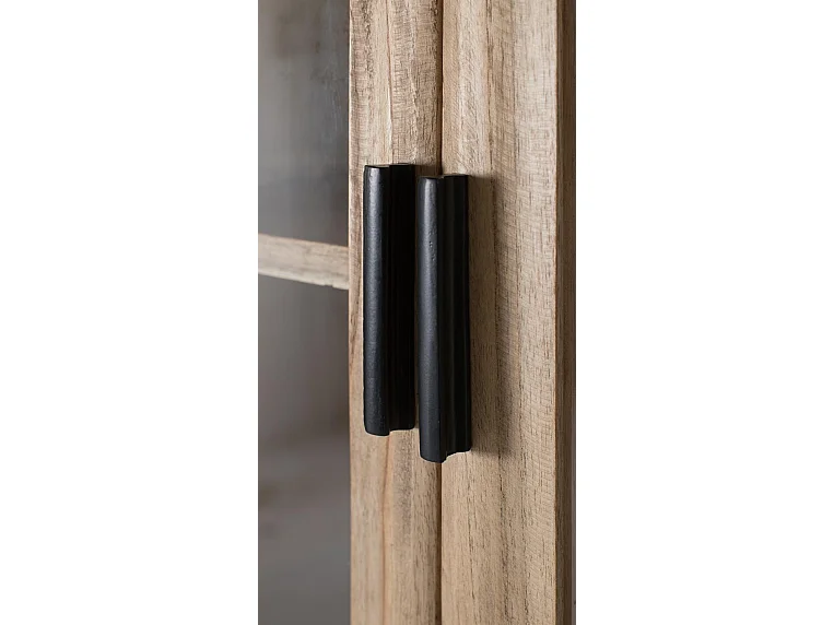 Vitrine Virelle en bois de mindi, 160 cm x 120 cm x 40 cm
