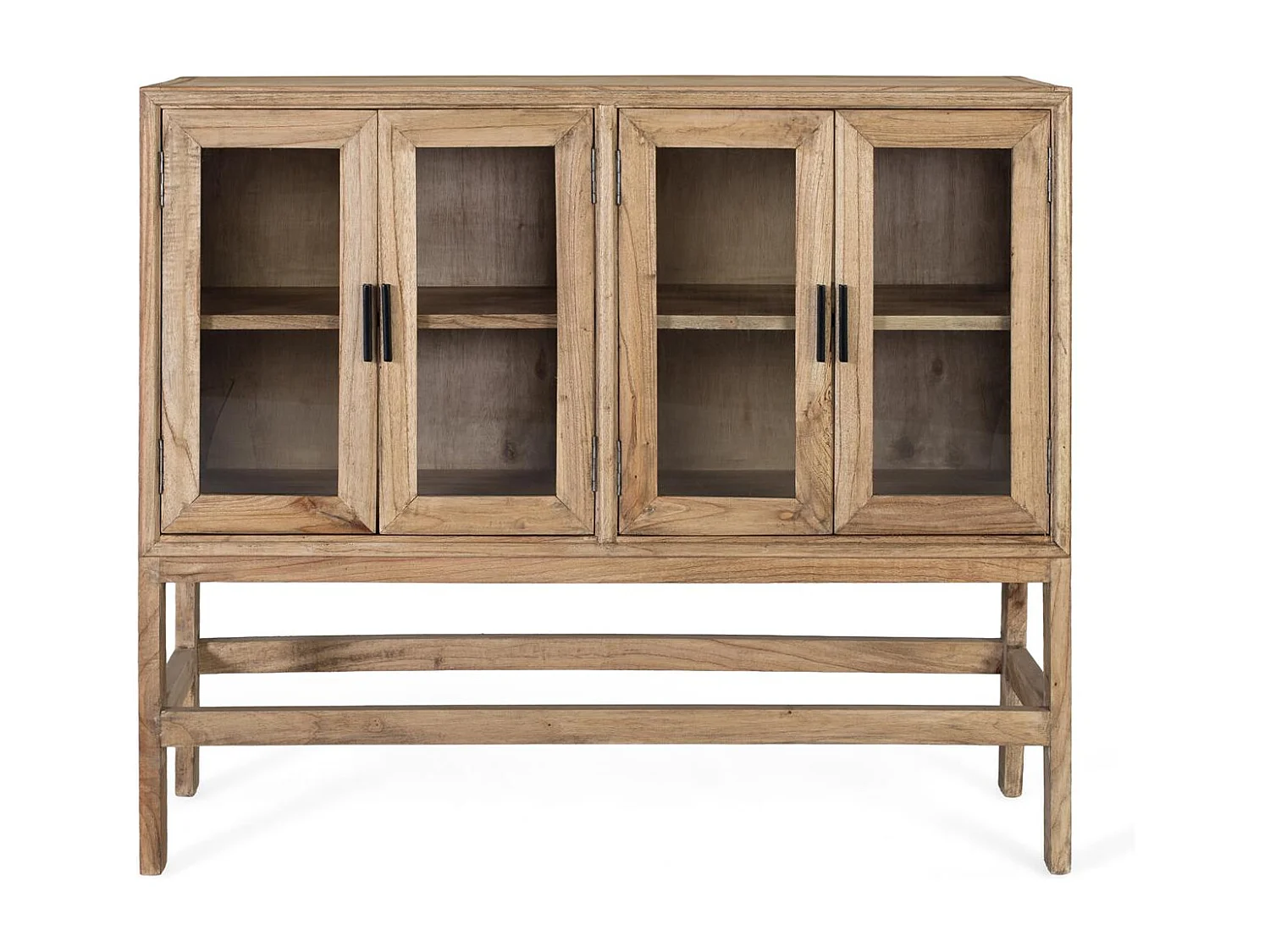Vitrine Virelle en bois de mindi, 100 cm x 120 cm x 40 cm